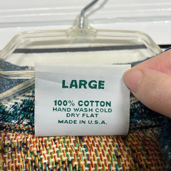 Christmas Tapestry Cardigan Jacket Vintage Santa Sugar Street Weavers Button Up - Picture 4 of 11